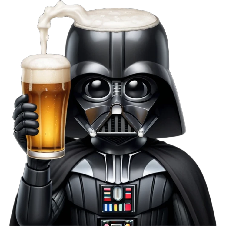 Darth Vader beer  emoji