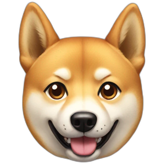 Doge-grinning emoji
