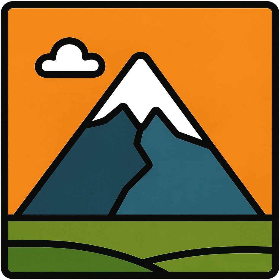 little alchemy style icon
subject: mountain
border: medium-black emoji