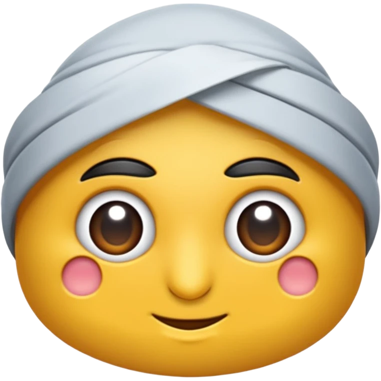 Sus işareti yapan yüz mavi emoji