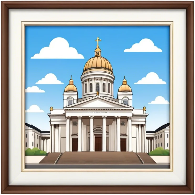 Helsinki cathedral emoji
