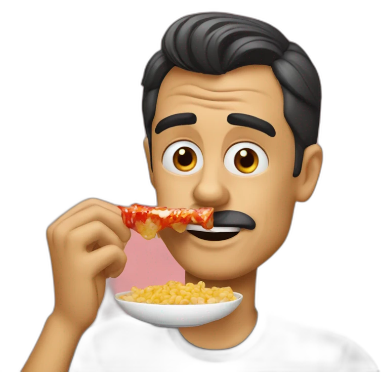 Pedro sanchez eating calippo emoji