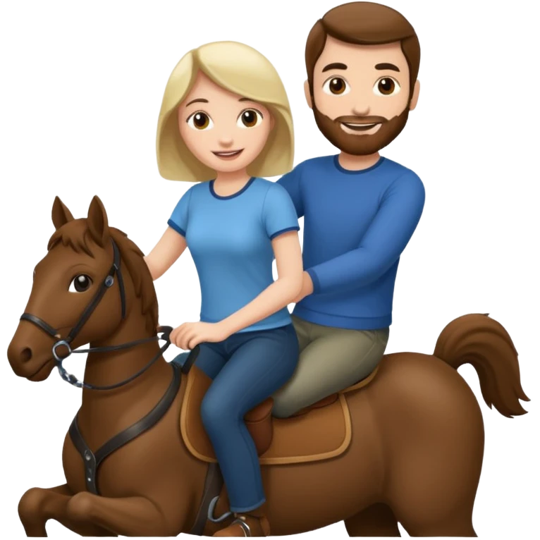 Woman riding a man emoji