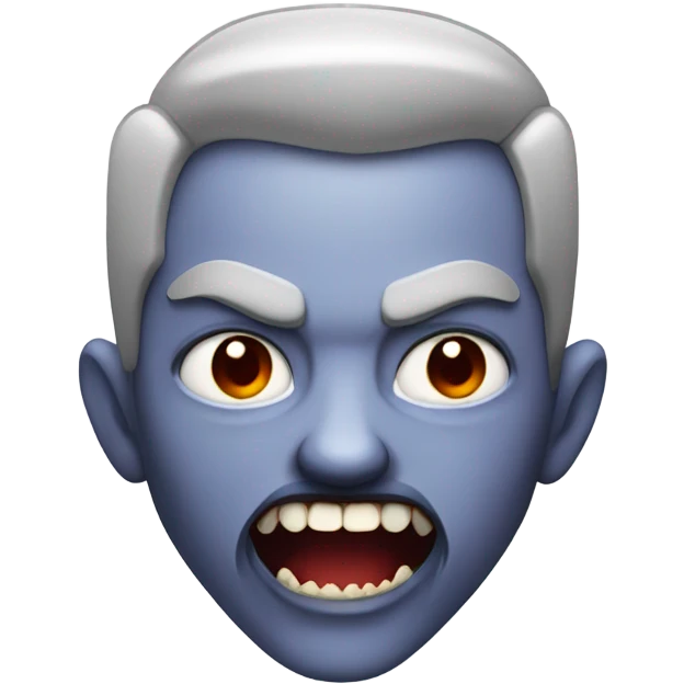 Vampire with shiny teeth  emoji