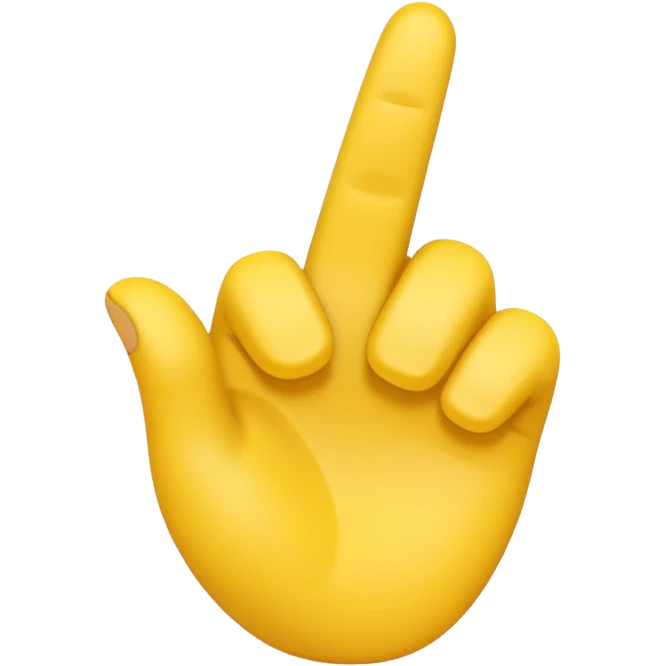 One finger pointed front emoji emoji
