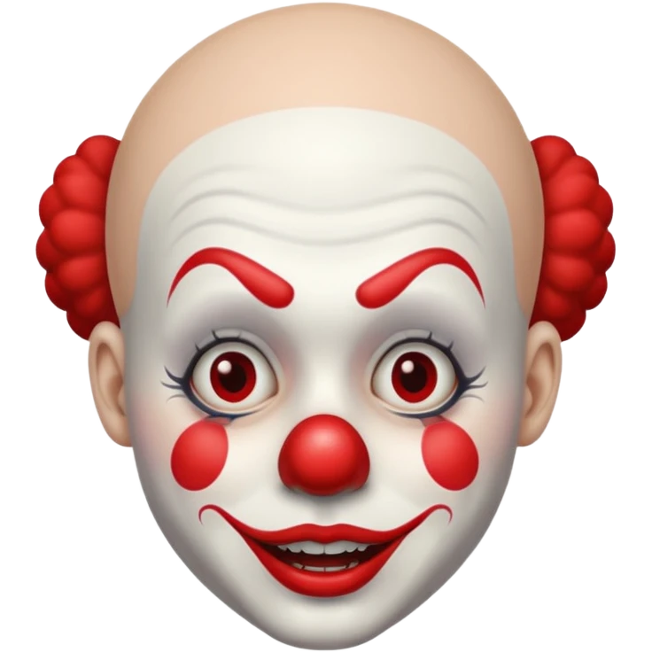 clown without hair emoji