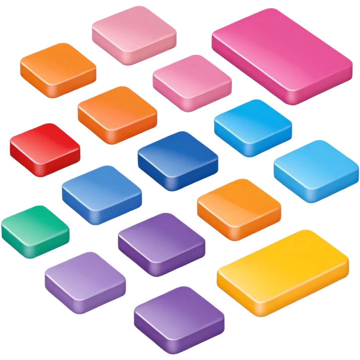 3D pantone colour spread emoji