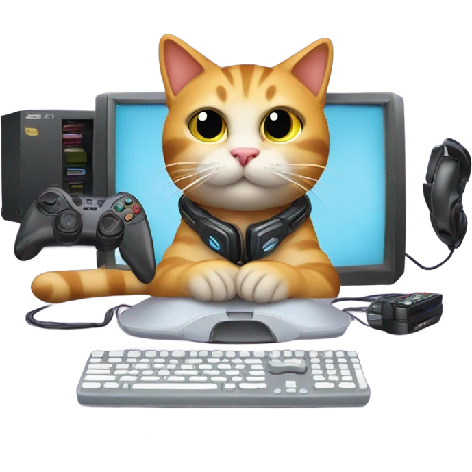 Gaming cat emoji