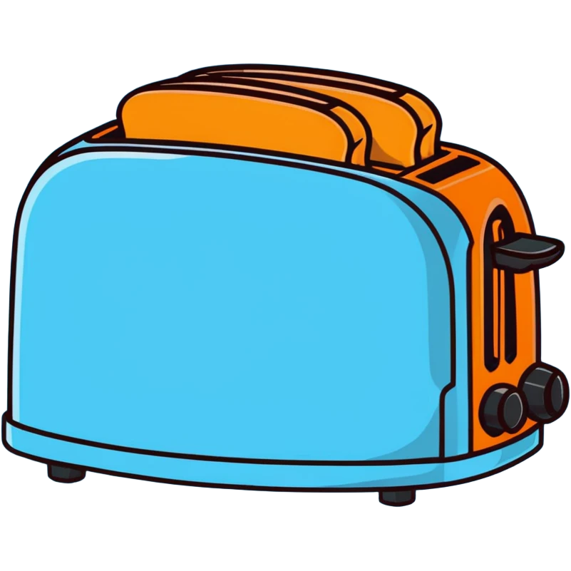 light blue toaster emoji
