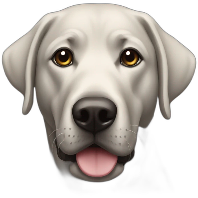 a black lab emoji