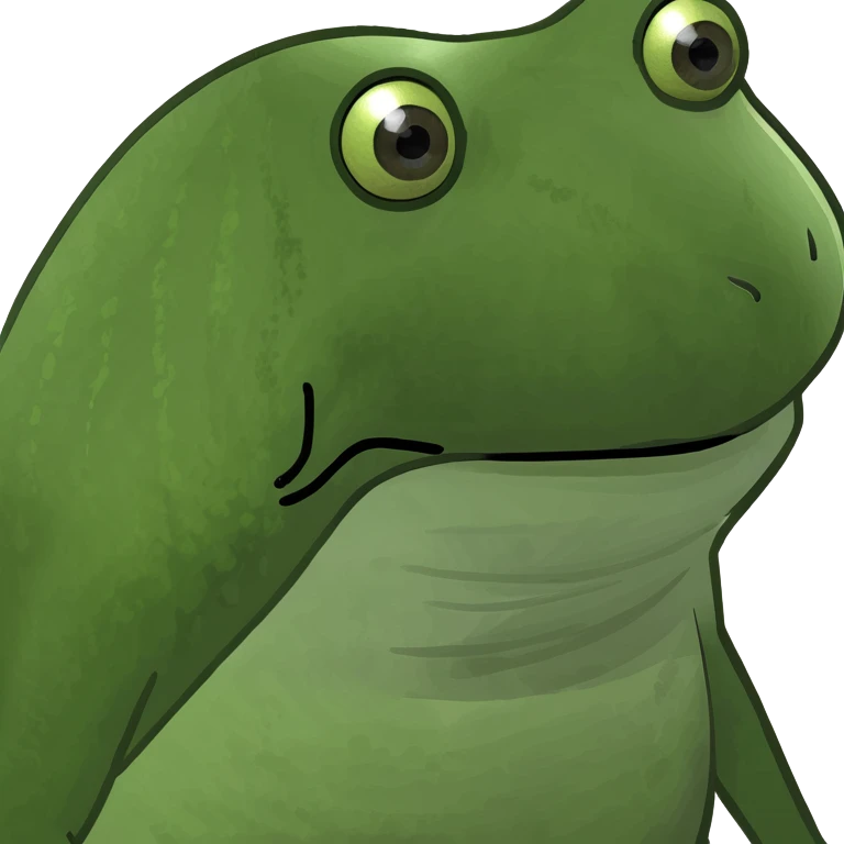 bufo frog proudly displaying the Montreal logo emoji