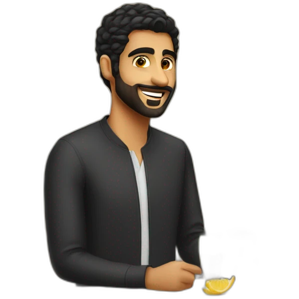 saudiguy in a party emoji