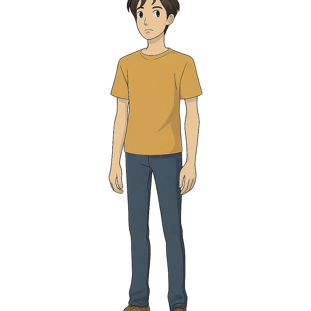 slim ectomorph male body type, standing emoji