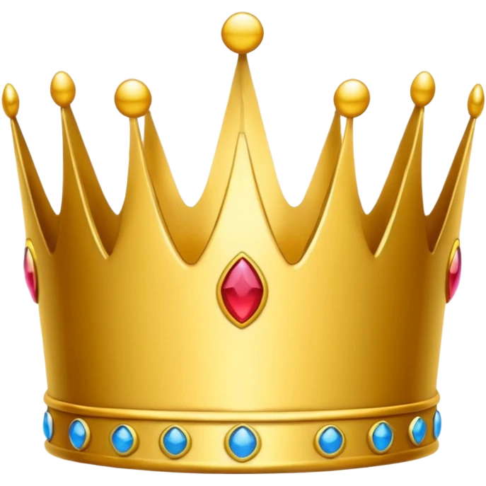 Make en emoji not realistic but rd it need to be look crown emoji