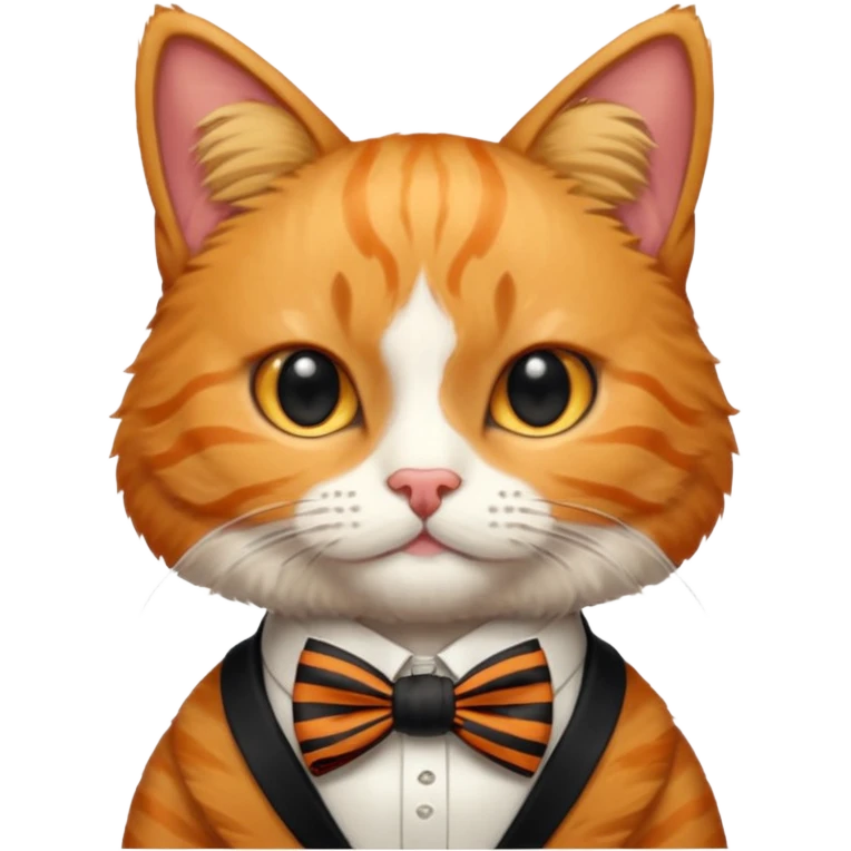 ancient chinese cat bow tie emoji