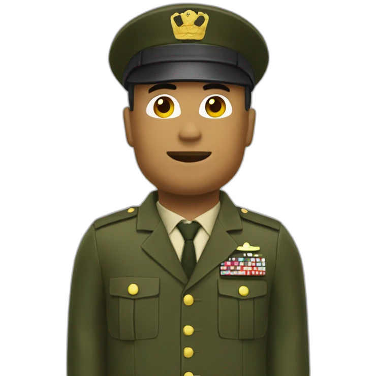 Roblox man with military suite emoji