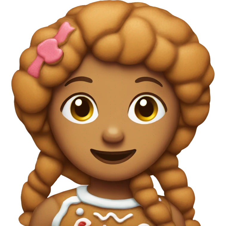 Gingerbread girl emoji