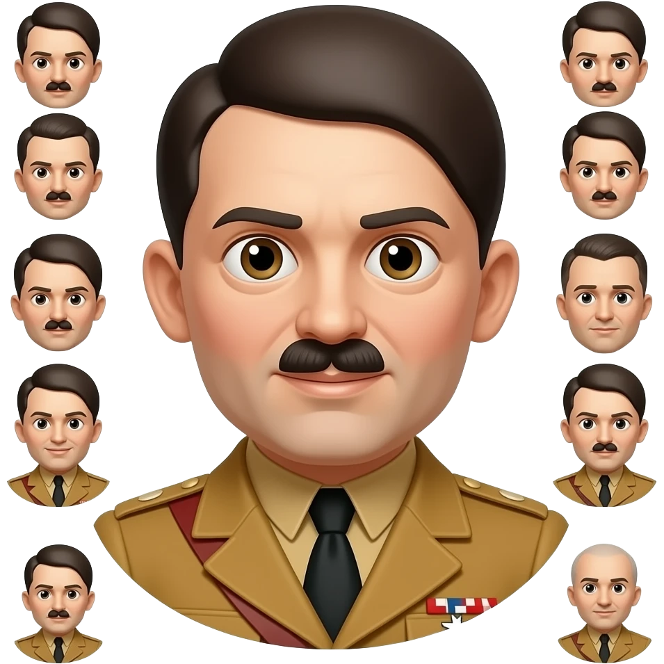 Hitler qui fait six seven emoji