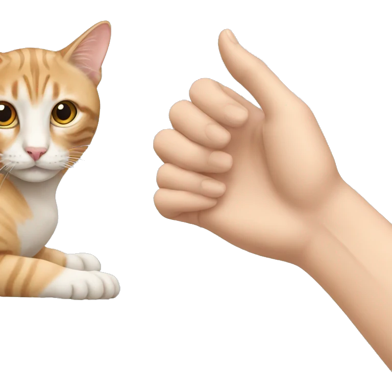 cat listening hand next to ear emoji