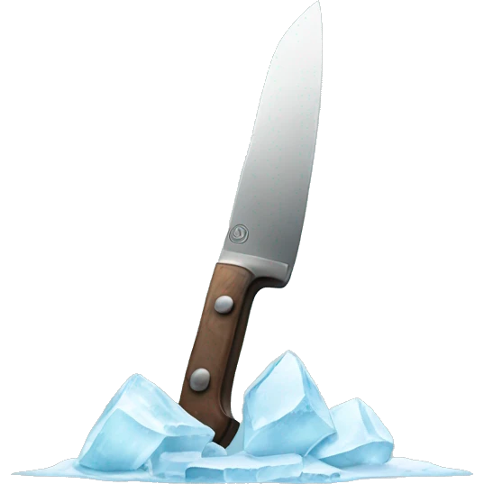 knife in ice emoji