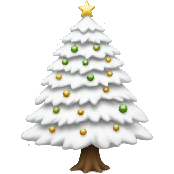 White Christmas tree emoji