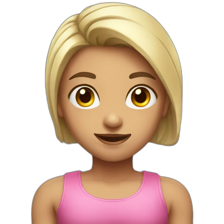 Girl muscle emoji