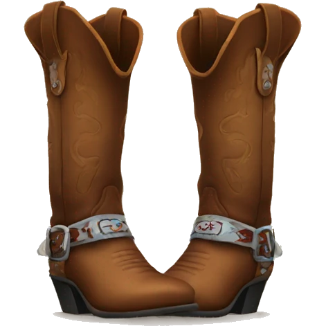 Cowboy boots emoji