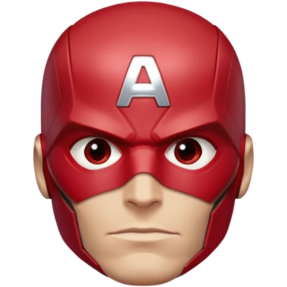 red face vision marvel half body from captain america: civil war emoji