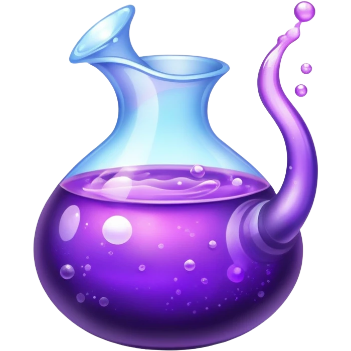 Futuristic magic purple potion emoji