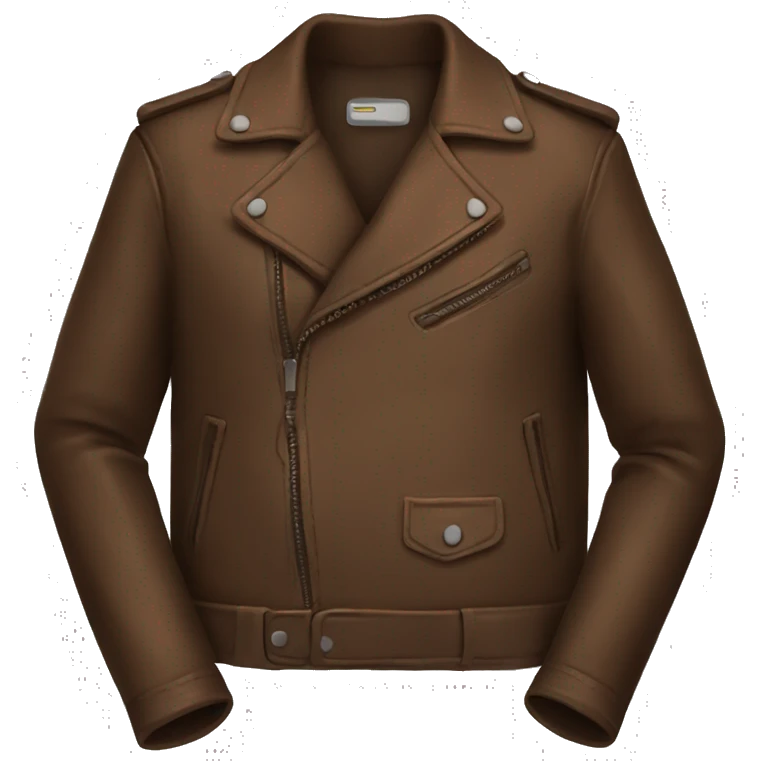 Brown leather jacket emoji