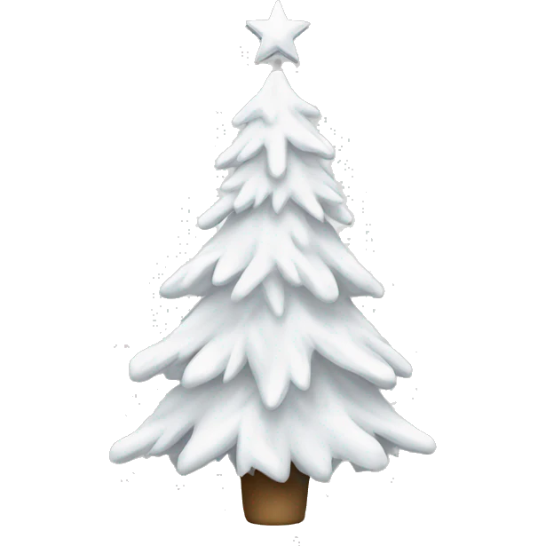 White Christmas tree emoji
