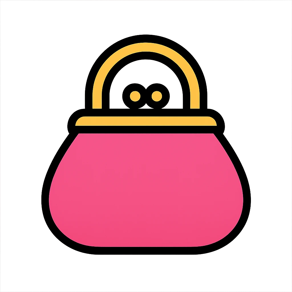 pink purse icon emoji