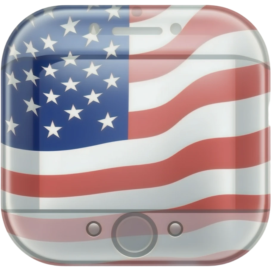 Bandera estilo emoji de iPhone emoji