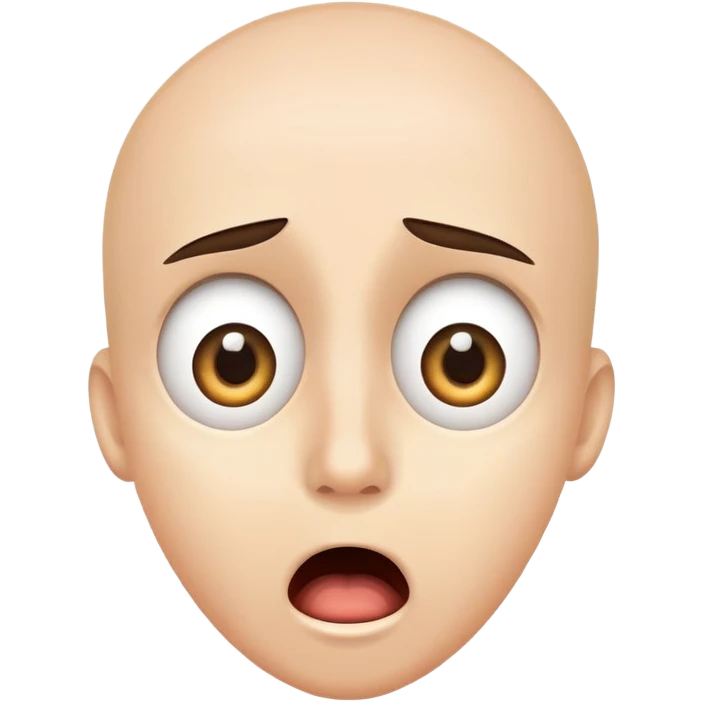 face with wide open eyes and open mouth, shocked expression emoji