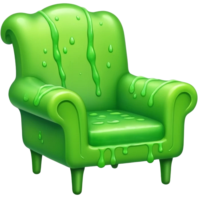 Pooping slimy chair emoji