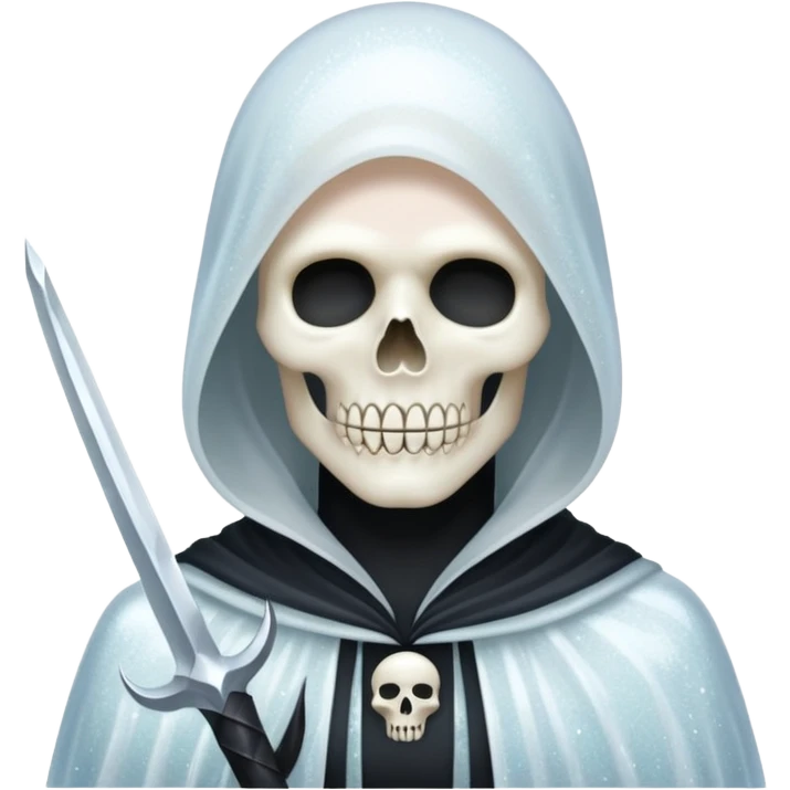 glitter white reaper emoji