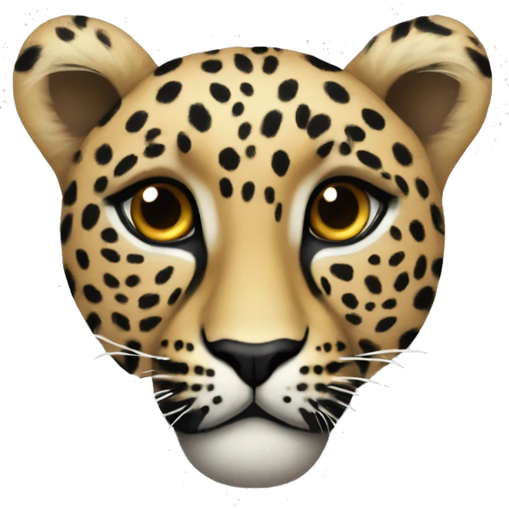 corazón estampado leopardo  emoji