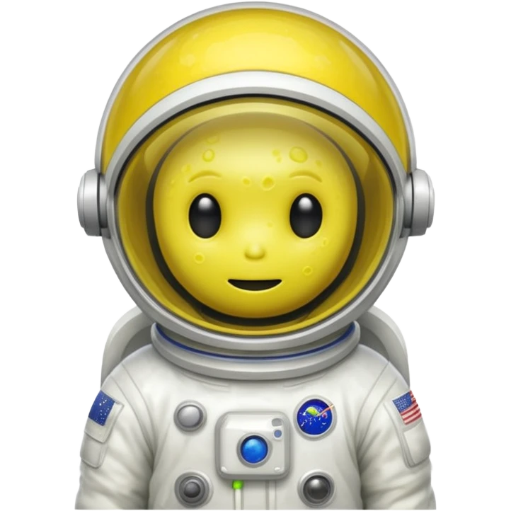 yellow slime alien white Astronaut emoji