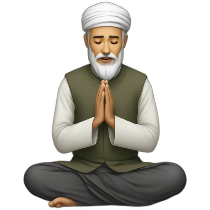 sufi muslim praying emoji