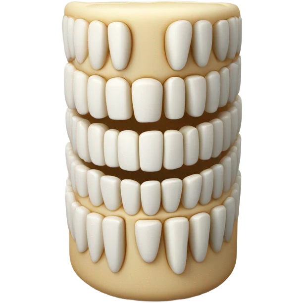 A pillar made out of teeth  emoji