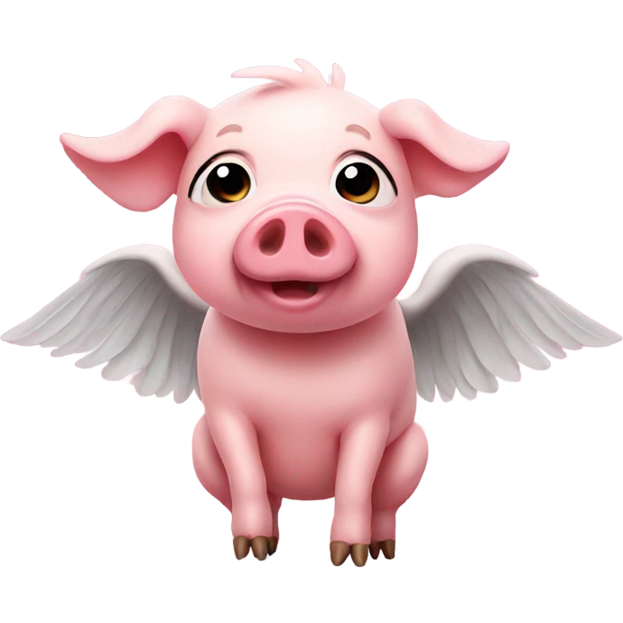 Pig with wings emoji