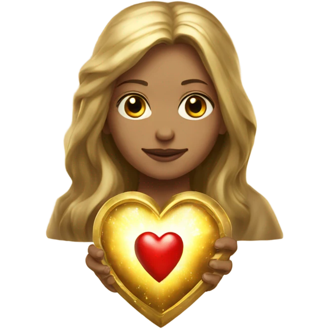 gold sacred heart magical wizarding emoji