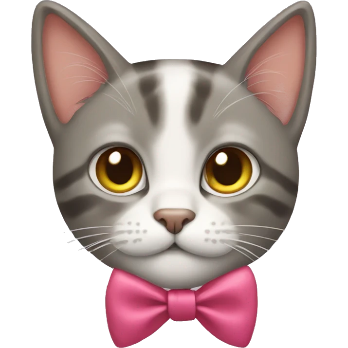 cat with bow emoji