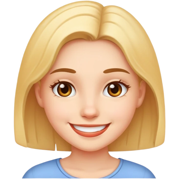 girl with smile  emoji