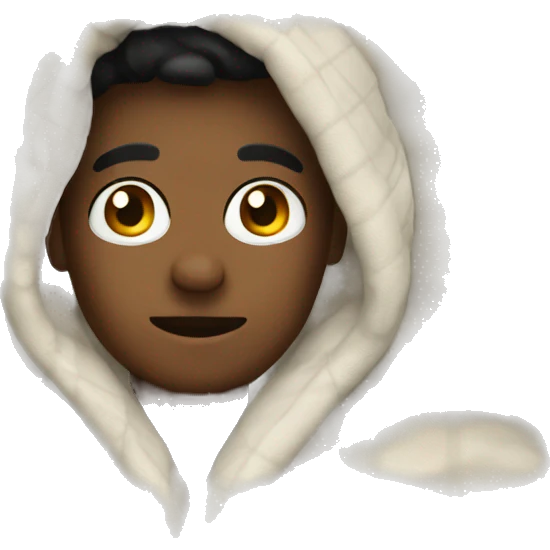 A cozy blanket emoji