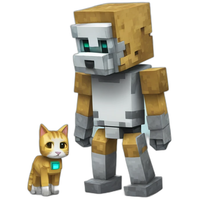 minecraft + gato roboto emoji