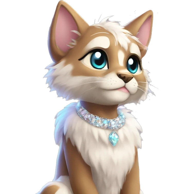 Furry, sparkle, iridescent, colorful, pastel, edgy, cool, fantasy beautiful, brown, beige, white, divine, godly, angelic, animal, anthro, full body, fursona, feline emoji