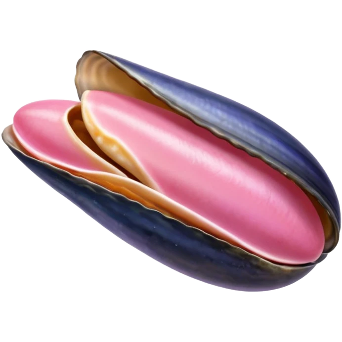 langue qui dépasse d'une bouche et touche une moule ouverte sans coquille emoji