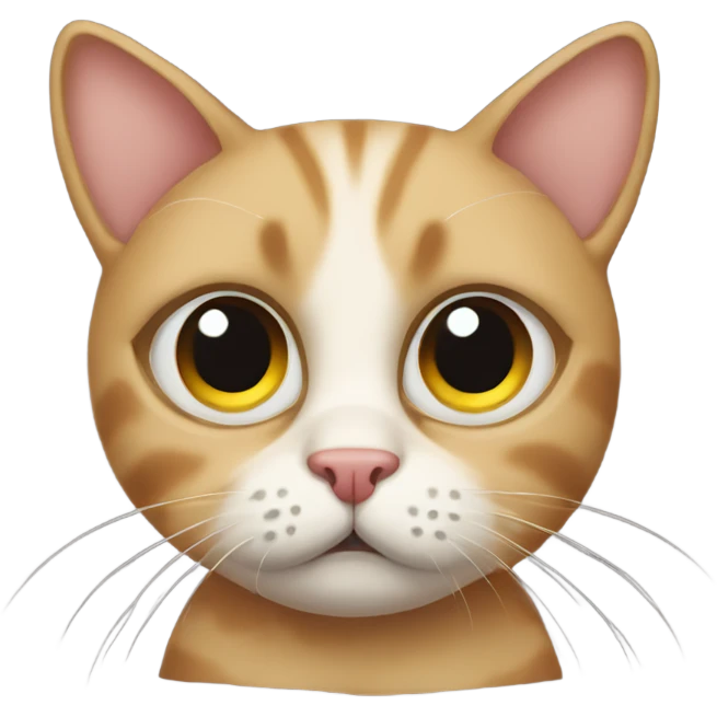 Cat with huge sad eyes emoji