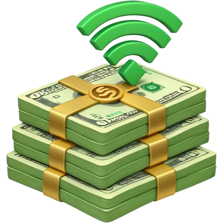 wifi money stack emoji